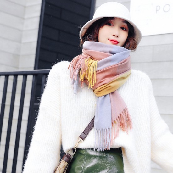 2025 new women's scarves, thickened, warm, imitation cashmere plaid scarves, winter shawls, stylish scarves. 2025 new women's scarves, thickened, warm, imitation cashmere plaid scarves, winter shawls, stylish scarves.