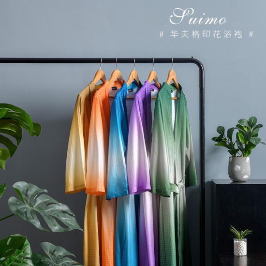 Hot-selling high-end hotel couple's bathrobes for autumn and winter, thickened and long women's baby fleece robes.