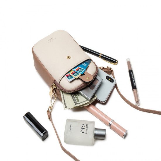 Pruti's new Korean-style cross-border cell phone bag, PU women's shoulder bag, fresh, candy-colored zippered simple bag. Pruti's new Korean-style cross-border cell phone bag, PU women's shoulder bag, fresh, candy-colored zippered simple bag.