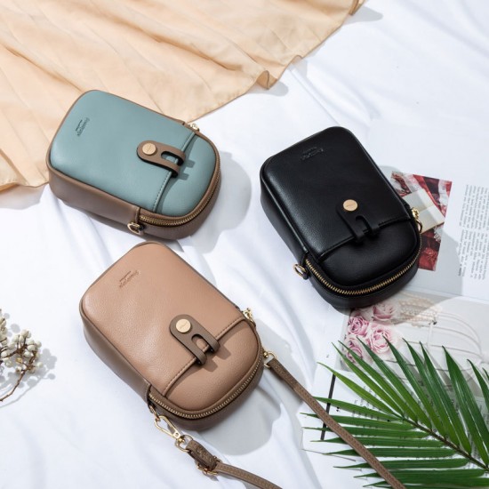 Pruti's new Korean-style cross-border cell phone bag, PU women's shoulder bag, fresh, candy-colored zippered simple bag. Pruti's new Korean-style cross-border cell phone bag, PU women's shoulder bag, fresh, candy-colored zippered simple bag.