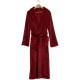Autumn and Winter Plus Size Flannel Couple's Nightgown for Men and Women Baby Fleece Spliced ​​Thickened Long Bathrobe
