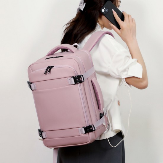 Cross-border small cabin backpack, large capacity, men's and women's backpack, fashionable, business Multifunctional Travel Backpack