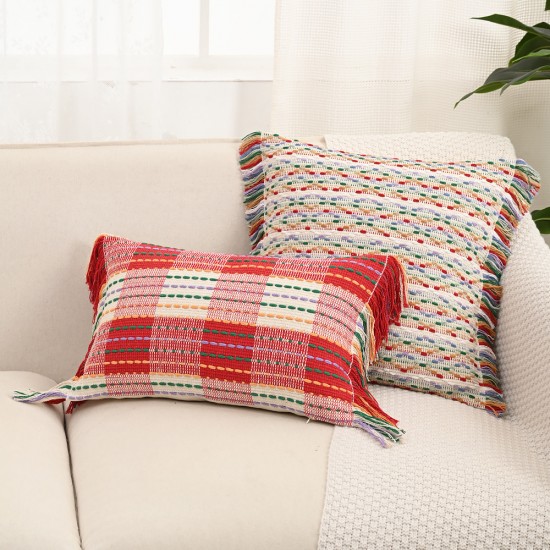 Cross-border yarn-dyed Christmas pillows, living room sofa, bed cushions, bedroom bay window cushions, and pillowcases Cross-border yarn-dyed Christmas pillows, living room sofa, bed cushions, bedroom bay window cushions, and pillowcases