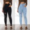 2025 New European and American Cross-Border Super High-Waisted Ripped Jeans: Tight-Leg Slimming Skinny Pants for Women