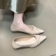 2025 new French design and elegant style Women's flat-toe shoes, gentle patchwork commuter shoes; French-style flat-toe slip-on slip-on mules for summer women; open-toe platform sandals for women, 2024 new summer high-heeled, thick-heeled, fairy-style Rom 2025 new French design and elegant style Women's flat-toe shoes, gentle patchwork commuter shoes; French-style flat-toe slip-on slip-on mules for summer women; open-toe platform sandals for women, 2024 new summer high-heeled, thick-heeled, fairy-style Rom