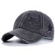 Men's flat-top military caps, spring and summer washed distressed men's hats, Korean-style casual baseball caps, trendy summer sun hats Men's flat-top military caps, spring and summer washed distressed men's hats, Korean-style casual baseball caps, trendy summer sun hats