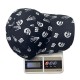 New cross-border skull-print baseball caps for men, outdoor personalized graffiti sun hats for women, casual sun protection and visor caps.