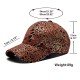 Amazon's new leopard print baseball caps with gold foil for men and women, spring and autumn outdoor sun protection hats for couples.