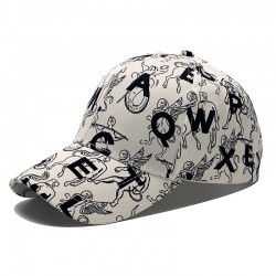 New cross-border letter-printed baseball cap, fashionable and versatile, spring and summer outdoor sun hat for men and women.