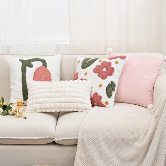 Nordic style INS corduroy sofa cushion set, bay window cushions, light luxury sofa backrest lumbar support pillows Nordic style INS corduroy sofa cushion set, bay window cushions, light luxury sofa backrest lumbar support pillows