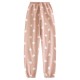 Adjustable, fleece-lined, thickened flannel maternity pajamas for autumn and winter, maternity warm pants, loose loungewear. Adjustable, fleece-lined, thickened flannel maternity pajamas for autumn and winter, maternity warm pants, loose loungewear.