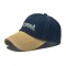 Cross-border Korean-style denim colorblock baseball cap for men, stylish and personalized letter-embroidered baseball cap for women, casual sun hat