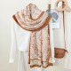 Versatile, simple and elegant, artistic geometric circle print scarf, women's casual wear Casual contrasting color travel shawls Versatile, simple and elegant, artistic geometric circle print scarf, women's casual wear Casual contrasting color travel shawls