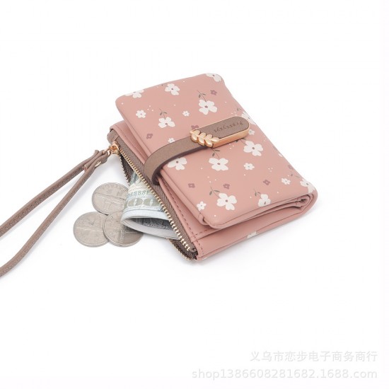 2025 Spring/Summer New Korean-Style Small Fresh Zipper Clasp Short Multifunctional Card Holder Handbag 2025 Spring/Summer New Korean-Style Small Fresh Zipper Clasp Short Multifunctional Card Holder Handbag