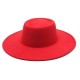 New cross-border autumn and winter woolen 9.5cm wide-brim jazz hat for men and women, with a convex and concave ring-shaped top hat New cross-border autumn and winter woolen 9.5cm wide-brim jazz hat for men and women, with a convex and concave ring-shaped top hat