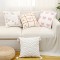 Cross-border ins Nordic embroidered bow and flower sofa pillows, tufted girly heart cushions for home decor