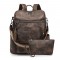 Women's backpacks, 2025 new large-capacity PU retro business bags, backpacks, laptop backpacks wholesale.