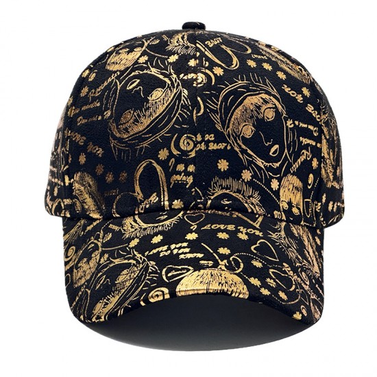 Women's cross-border hats, personalized graffiti baseball caps, hardtop outdoor sun protection, sun visor hats, heat transfer baseball caps for men.