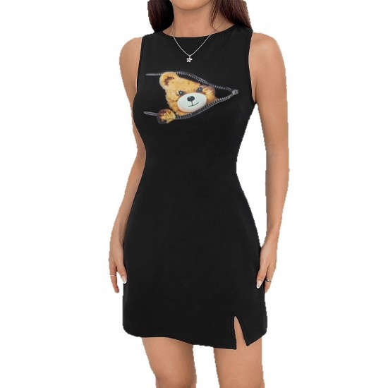 Best-selling cross-border European and American sleeveless T-shirt Sexy off-shoulder pearl flower pleated, irregular waist slimming top for women