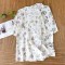 Women's spring and autumn pajamas, pure cotton jacquard double-layer cotton gauze, simple Japanese-style long-sleeved trousers, thin, loungewear. Two-piece loungewear set