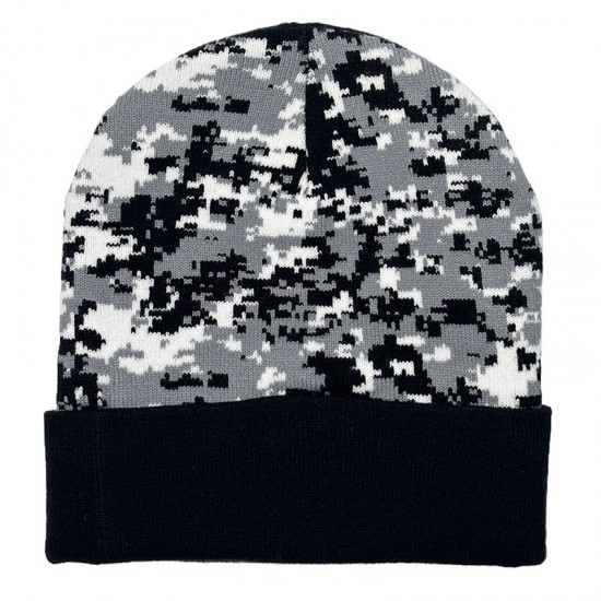 New cross-border camouflage jacquard knitted hats for men and women, fashionable cuffed beanies for autumn and winter outdoor warm knitted hats. New cross-border camouflage jacquard knitted hats for men and women, fashionable cuffed beanies for autumn and winter outdoor warm knitted hats.