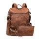 Women's backpacks, 2025 new large-capacity PU retro business bags, backpacks, laptop backpacks wholesale. Women's backpacks, 2025 new large-capacity PU retro business bags, backpacks, laptop backpacks wholesale.