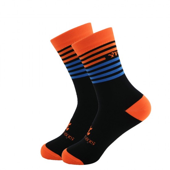 Casual sports jacquard socks for all seasons, mid-calf socks for young men and women, fashionable long socks