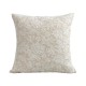 French light luxury lace large flower pillow, ins cotton and linen floral sofa cushion cover, classic and elegant 3D embroidery