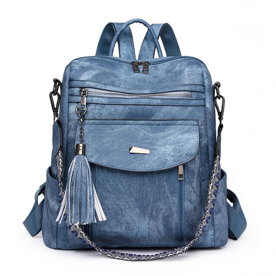 2025 spring cross-border trend PU women's bags, casual and multifunctional backpack wholesale