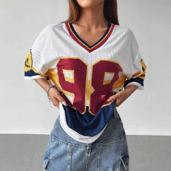 Off-shoulder high-waisted sleeveless top for women, 2025 simple summer new style, irregular slit hem, slimming short T-shirt for women