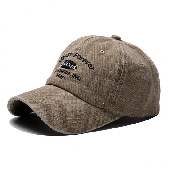 Amazon's new lettered embroidered baseball hats, fashionable retro baseball hats for men, trendy outdoor sun hats for women