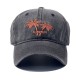 New Coconut Tree Washed and Distressed Embroidered Soft Top Baseball Cap, Student Casual Sun Visor Baseball Cap for Men and Women