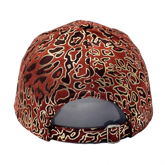 Amazon's new leopard print baseball caps with gold foil for men and women, spring and autumn outdoor sun protection hats for couples.