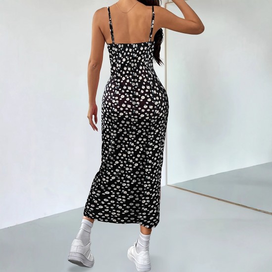 New Summer and Autumn 2025 Niche Elegant Slim Fit Long Skirt: French Hottie Retro Floral Slipper Dress New Summer and Autumn 2025 Niche Elegant Slim Fit Long Skirt: French Hottie Retro Floral Slipper Dress