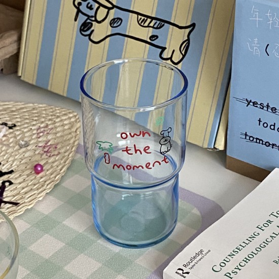 Niche and simple Instagram cartoon koala penguin glass, heat-resistant juice cup, coffee cup, 280ml couple sized. Niche and simple Instagram cartoon koala penguin glass, heat-resistant juice cup, coffee cup, 280ml couple sized.