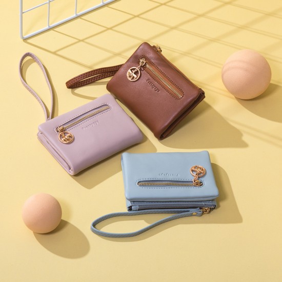 Pretty 2023 New Women's Short Wallet, Zippered Folding Multifunctional Large-Capacity Wallet, Clutch, Wholesale Pretty 2023 New Women's Short Wallet, Zippered Folding Multifunctional Large-Capacity Wallet, Clutch, Wholesale