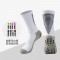 Thickened towel-soled, wear-resistant dotted mesh soccer socks, basketball socks, running gray socks, elite sports thickened cotton socks.