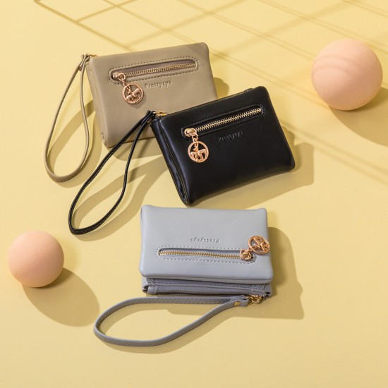 Pretty 2023 New Women's Short Wallet, Zippered Folding Multifunctional Large-Capacity Wallet, Clutch, Wholesale Pretty 2023 New Women's Short Wallet, Zippered Folding Multifunctional Large-Capacity Wallet, Clutch, Wholesale