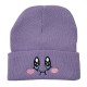 European and American male and female students, autumn and winter, cute Kirby knitted hats for women, outdoor pullovers, warm wool hats with cartoon characters.