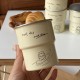 INS mint head puppy ceramic mug, creative cartoon hook coffee mug, spring water cup, 340ml
