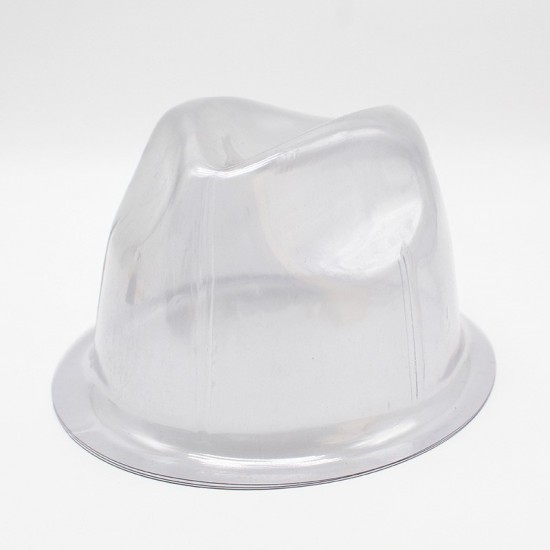 PVC plastic hat holders, round top flat hats. PVC plastic hat holders, round top flat hats.