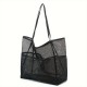 Amazon mesh single-shoulder tote bag, men's and women's beach bag, toiletry and swimwear storage bag Amazon mesh single-shoulder tote bag, men's and women's beach bag, toiletry and swimwear storage bag