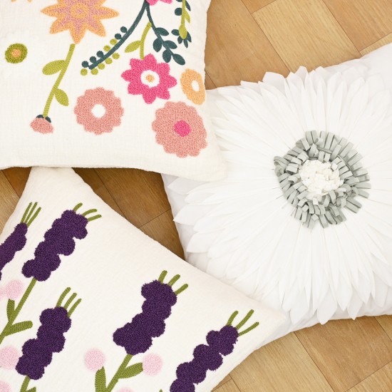 Cross-border modern style star and moon embroidered plush home sofa