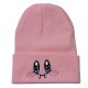 European and American male and female students, autumn and winter, cute Kirby knitted hats for women, outdoor pullovers, warm wool hats with cartoon characters.