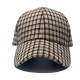 Cross-border New Retro Plaid Baseball Hat for Women: Casual and Versatile, Student Hat, Men's Simple Baseball Hat Wholesale