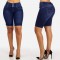 New Cross-Border Amazon Independent Station Denim Shorts for Women, Buttoned Shorts, Slimming, Cropped Shorts