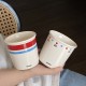 Cute striped blue gaming KT coffee cup, homemade simple cartoon hand-painted ceramic flip-top mug Cute striped blue gaming KT coffee cup, homemade simple cartoon hand-painted ceramic flip-top mug