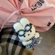 Cute Miffy bunny striped scarf plush bag charm, Japanese pilot bunny keychain charm. Cute Miffy bunny striped scarf plush bag charm, Japanese pilot bunny keychain charm.