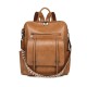 New cross-border retro women's backpacks, new high-end PU soft leather dual-use shoulder bags, large-capacity commuter backpacks New cross-border retro women's backpacks, new high-end PU soft leather dual-use shoulder bags, large-capacity commuter backpacks