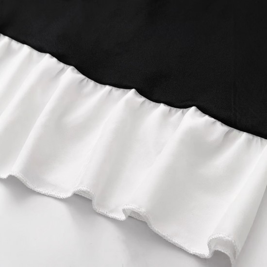 European and American cross-border 2025 new chiffon, fringe-trimmed, inner-layer, sexy, see-through T-shirt, long-sleeved base top for women European and American cross-border 2025 new chiffon, fringe-trimmed, inner-layer, sexy, see-through T-shirt, long-sleeved base top for women
